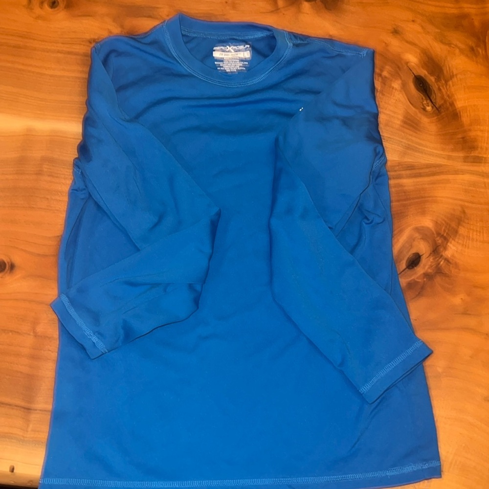 Boys blue dry tech long sleeve shirt